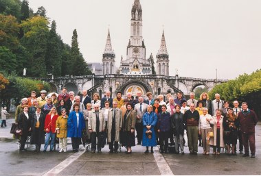 Reiseleitertreffen in Lourdes, Frankreich 1991, © Bayerisches Pilgerbüro