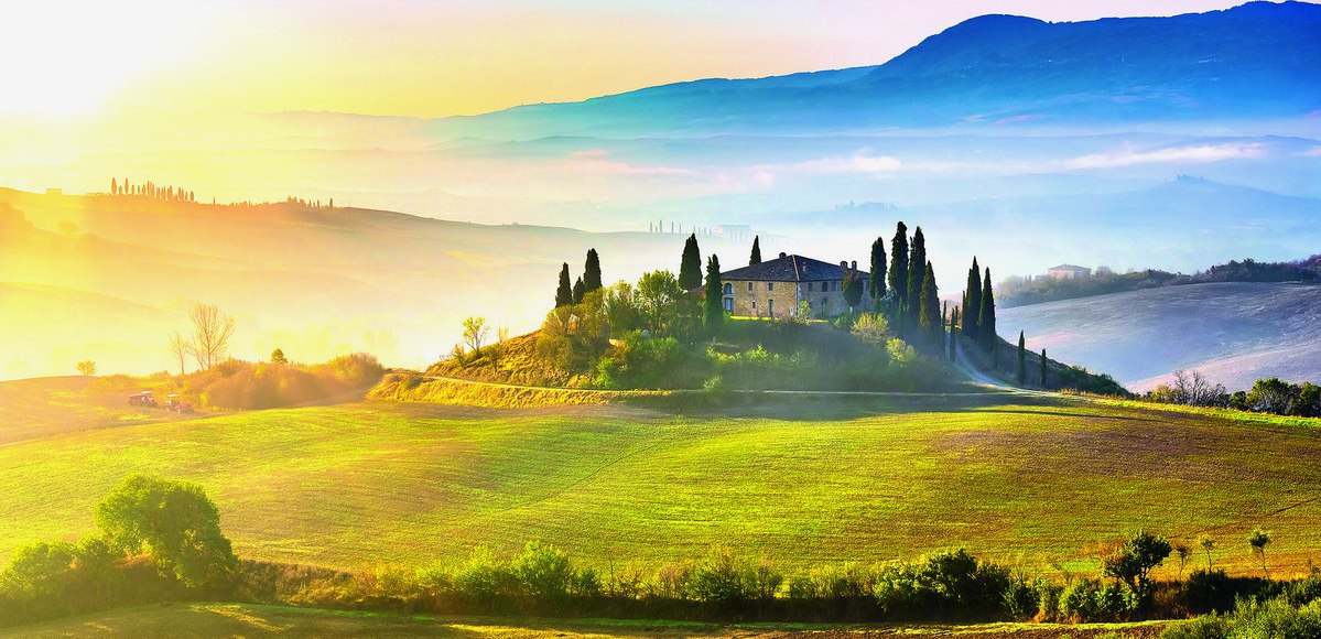 Toskanische Bilderbuchlandschaft, Toskana, Italien, © sborisov – Fotolia.com