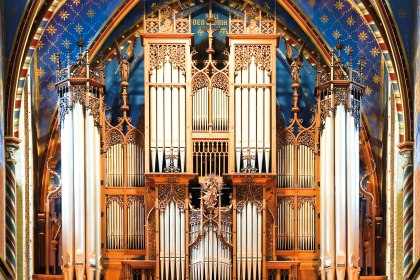 Die Orgel der Wallfahrtskirche in Kevelaer, Deutschland, © Wallfahrtsbüro Kevelaer