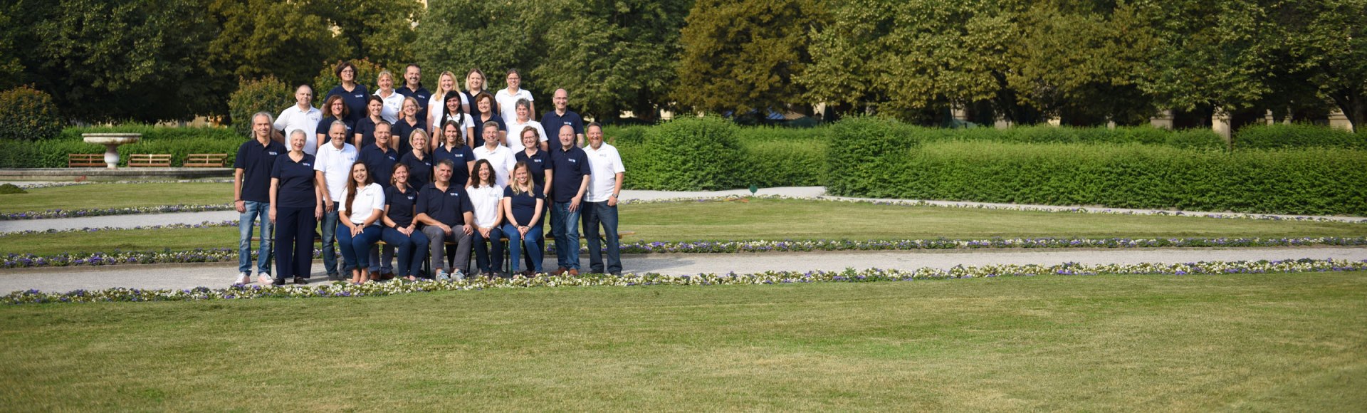 Unser Team, im Hofgarten in München, © Bayerisches Pilgerbüro