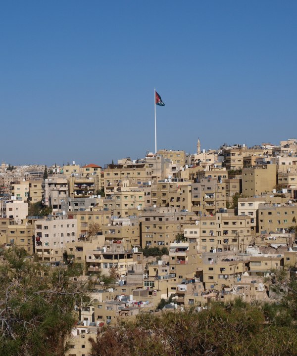 Blick auf die jordanische Hauptstadt Amman, Jordanien, © Annegret Fuchs