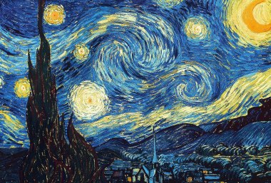 Die Sternennacht von Vincent van Gogh, Gemälde, © pixabay©user1469ß83764