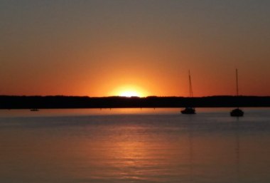 Sonnenuntergang über dem Ammersee, Deutschland, © Bayerisches Pilgerbüro