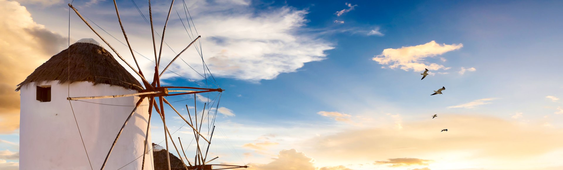 Die Windmühlen von Kato Mili, © ©moofushi - Fotolia.com