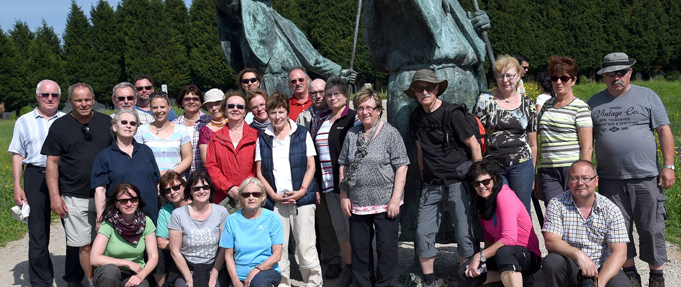 Gruppenreise nach Spanien am Berg Monte del Gozo