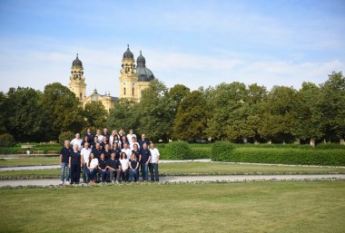 Unser Team, im Hofgarten in München, © Bayerisches Pilgerbüro