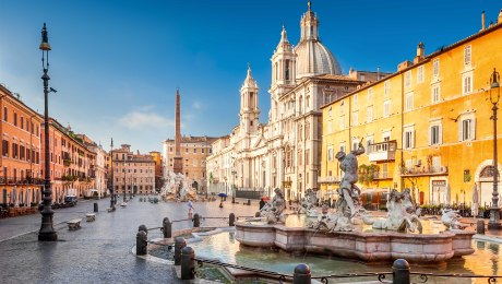 Elegante Piazza Navona in Rom, Italien, © istockphoto.com – belenox