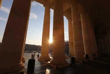 Die Kolonnaden am Petersplatz, Rom, Italien, © Bayerisches Pilgerbüro