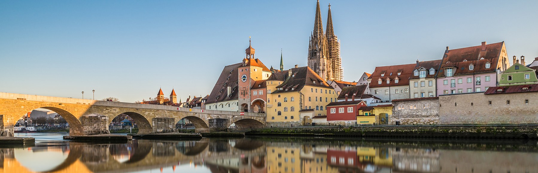 steinerne brücke, regensburg, dom, st. peter, weltkulturerbe,