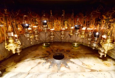 Die Geburtsgrotte in Betlehem, © Bayerisches Pilgerbüro