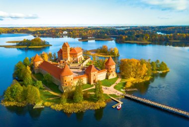 Blick auf die Inselburg Trakai, © lukjonis-Fotolia.com