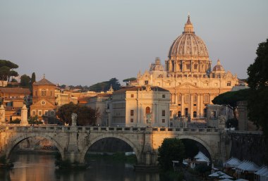 Blick auf den Petersdom in Rom, Italien, © Bayerisches Pilgerbüro