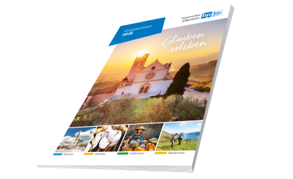 Jubiläumskatalog Cover 2025, © Bayerisches Pilgerbüro Jubiläumskatalog Cover 2025, © Bayerisches Pilgerbüro