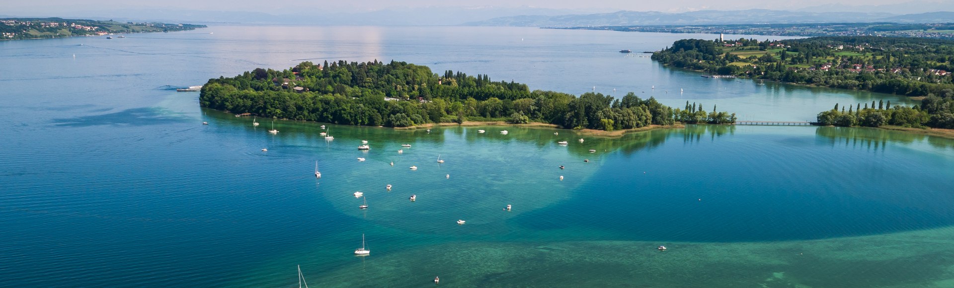 Blick auf die Insel Mainau am Bodensee, Deutschland, © Marketing und Tourismus Konstanz GmbH