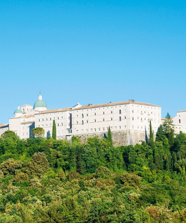 Abtei von Montecassino nahe Casino in Lazio, Italien, © istockphoto.com©ROMAOSLO
