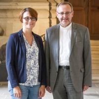 Unser Team (v.l.n.r.): Yvonne Hipp, Domkapitular Dr. Norbert Jung, © Erzdiözese Bamberg